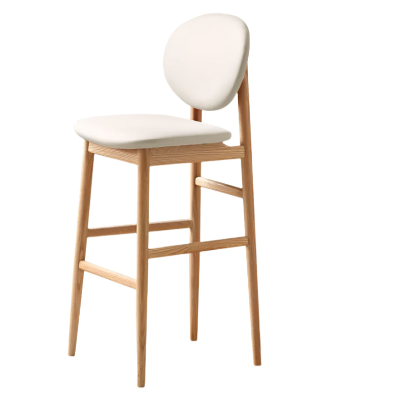 Oak Solid Wood Soft Japanese Modern Bar Chair