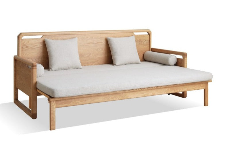 Storage Sleeper sofa Ash solid Wood-