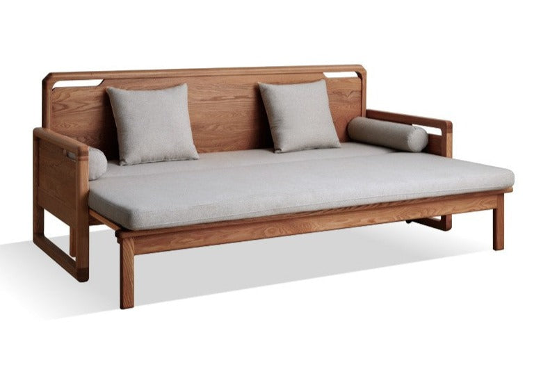 Storage Sleeper sofa Ash solid Wood +