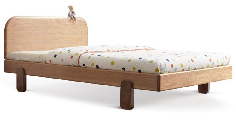 Oak solid wood children's bed"