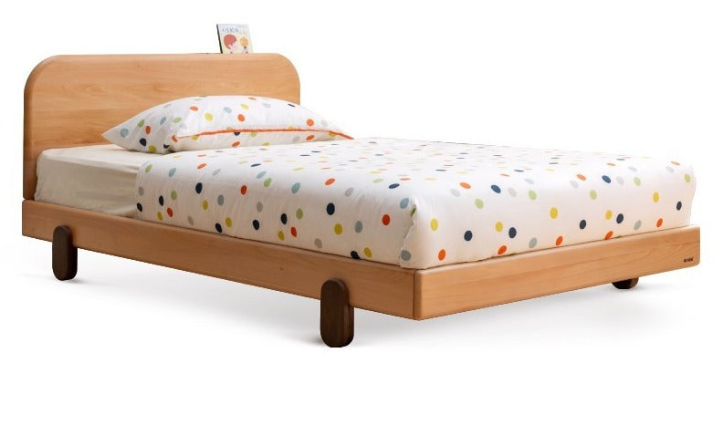 Oak solid wood children's bed"