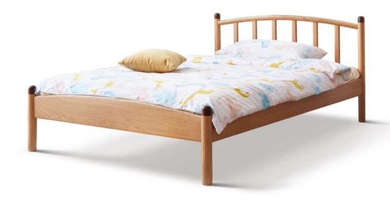 Oak solid wood Match stick vertical strip bed"