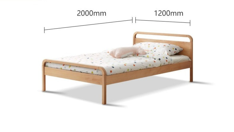 Beech solid wood bunk bed, sub-mother bed"