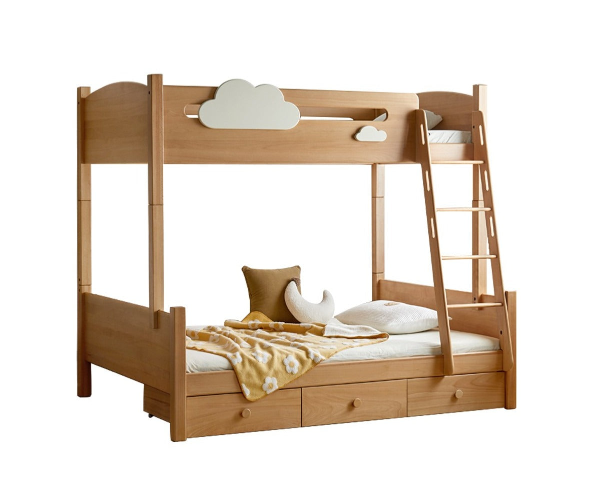 Oak solid wood Multi-functional Bunk Bed "