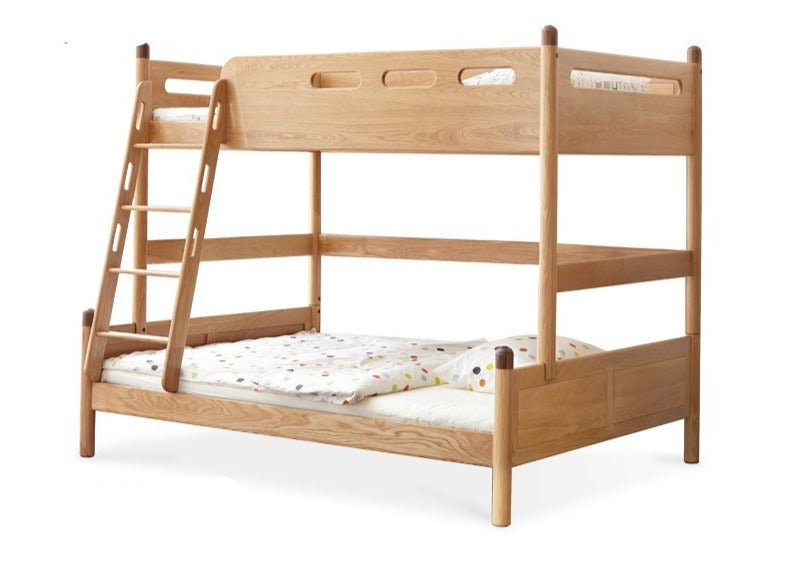 Multi-functional combination bunk bed Beech & Oak"