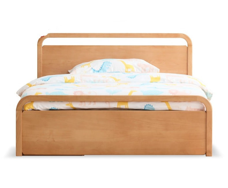 Multi-functional with storage box bed Beech solid wood""