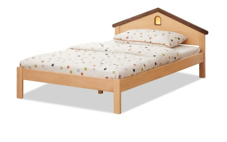 Multi-functional combination high and low bed Beech solid wood"