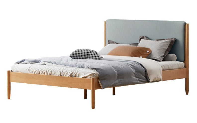 Bed simple boys and girls Beech solid wood"