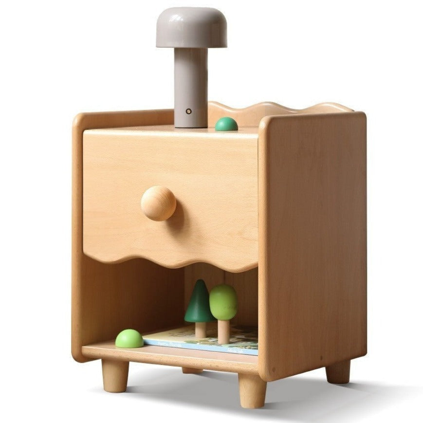 Beech solid wood Kids nightstand  =