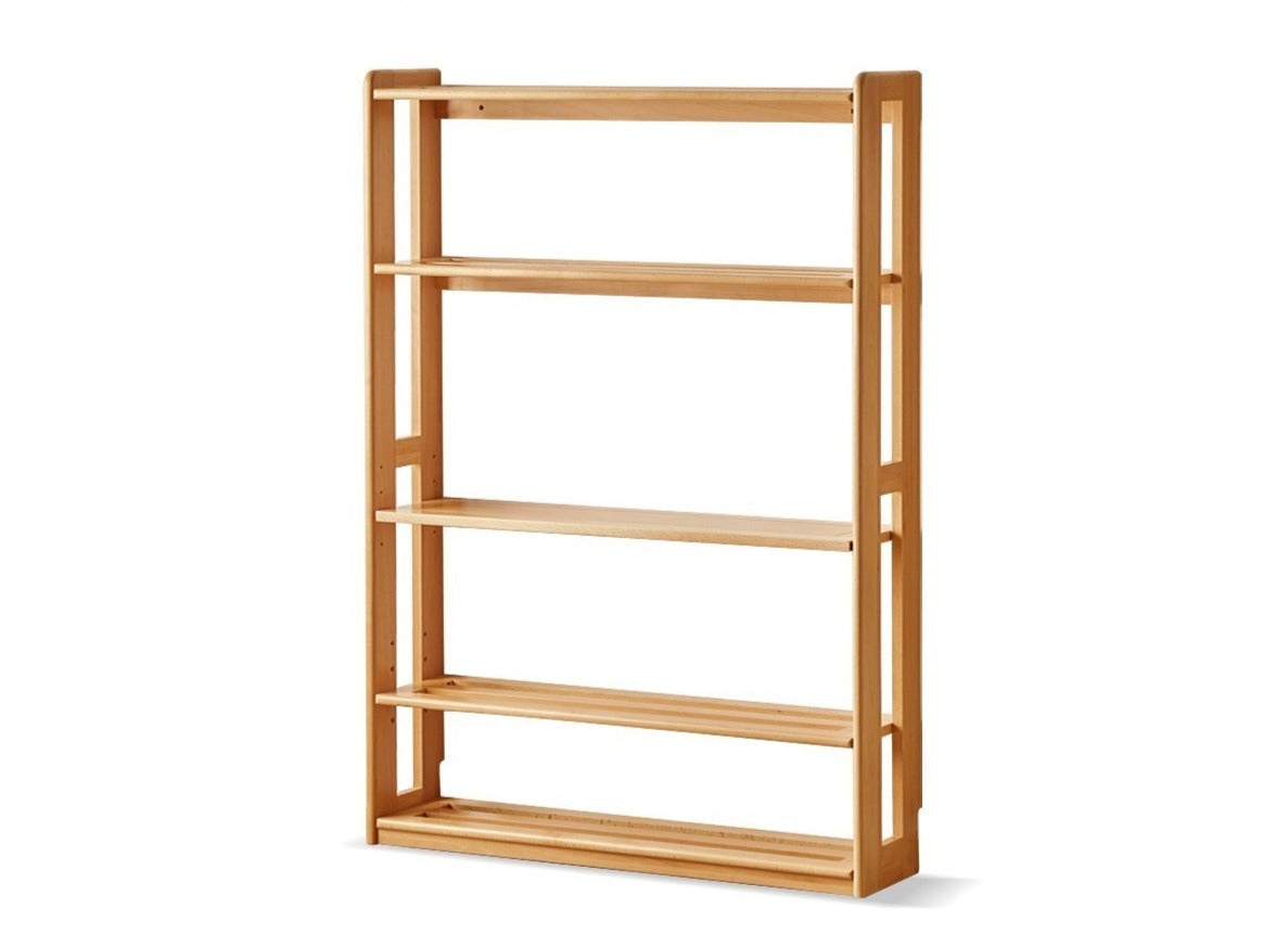 Floor-to-ceiling bookshelf, toy storage Beech, Oak solid wood*