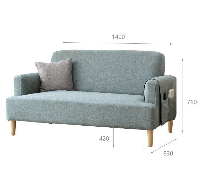 Double fabric sofa, scandinavian"