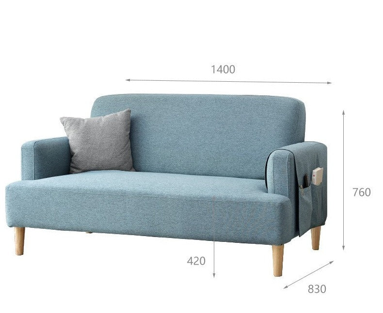 Double fabric sofa, scandinavian+