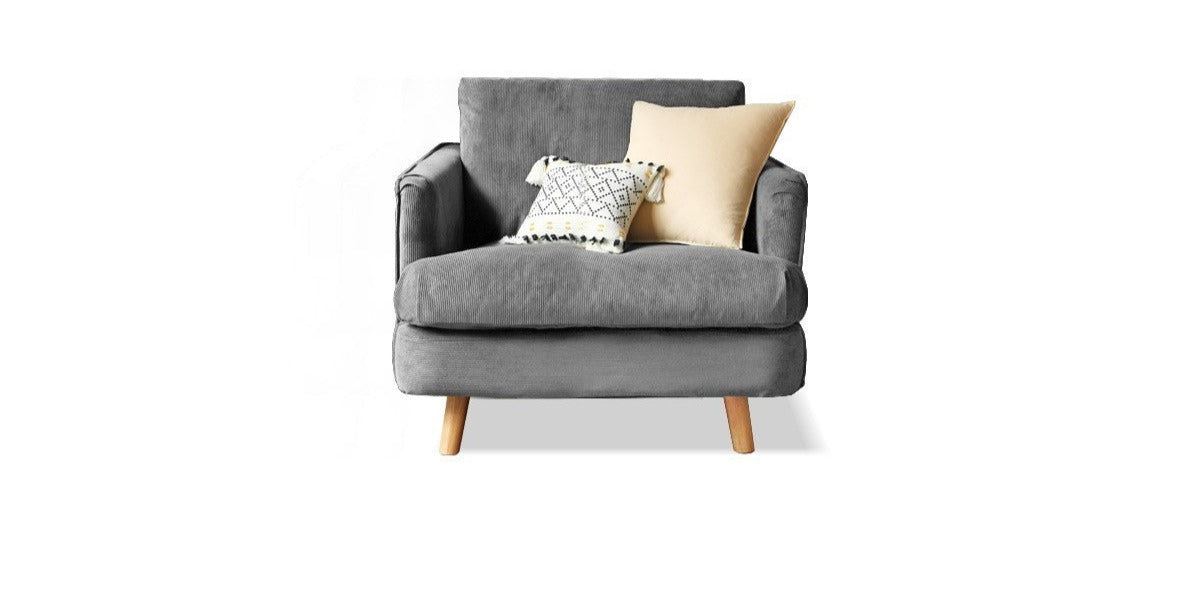 Retro cozy fabric Armchair)
