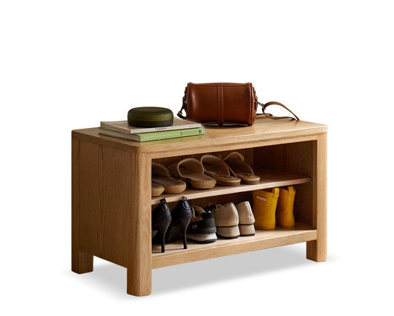 Shoe Storage Benchs Oak  solid wood-