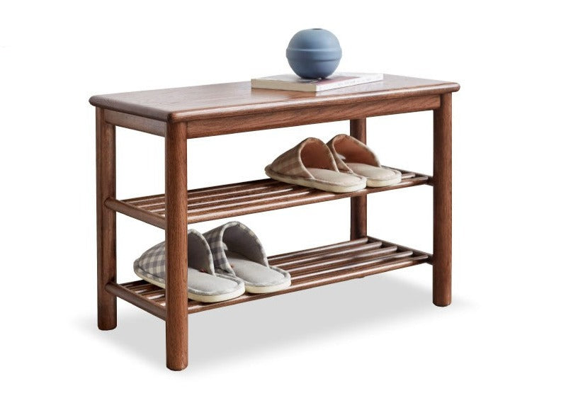 Shoe Storage Bench Oak solid wood-