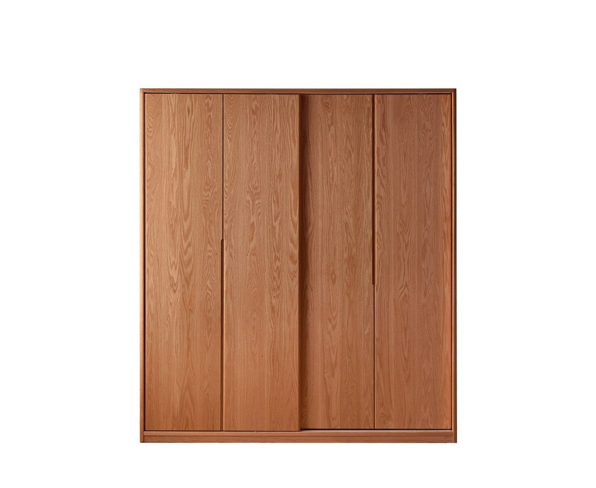 Wardrobe sliding door Oak solid wood-