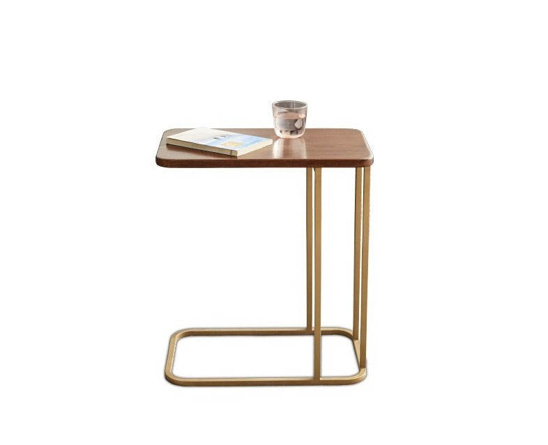 Iron+Oak solid wood Side table -