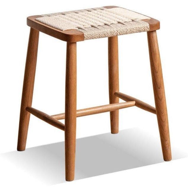 Cherry, Oak solid wood Rope Stool :