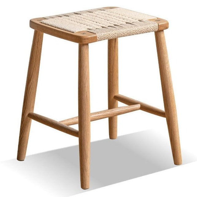 Cherry, Oak solid wood Rope Stool :