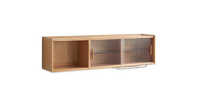 Solid wood wall-mounted sideboard cabinet locker"