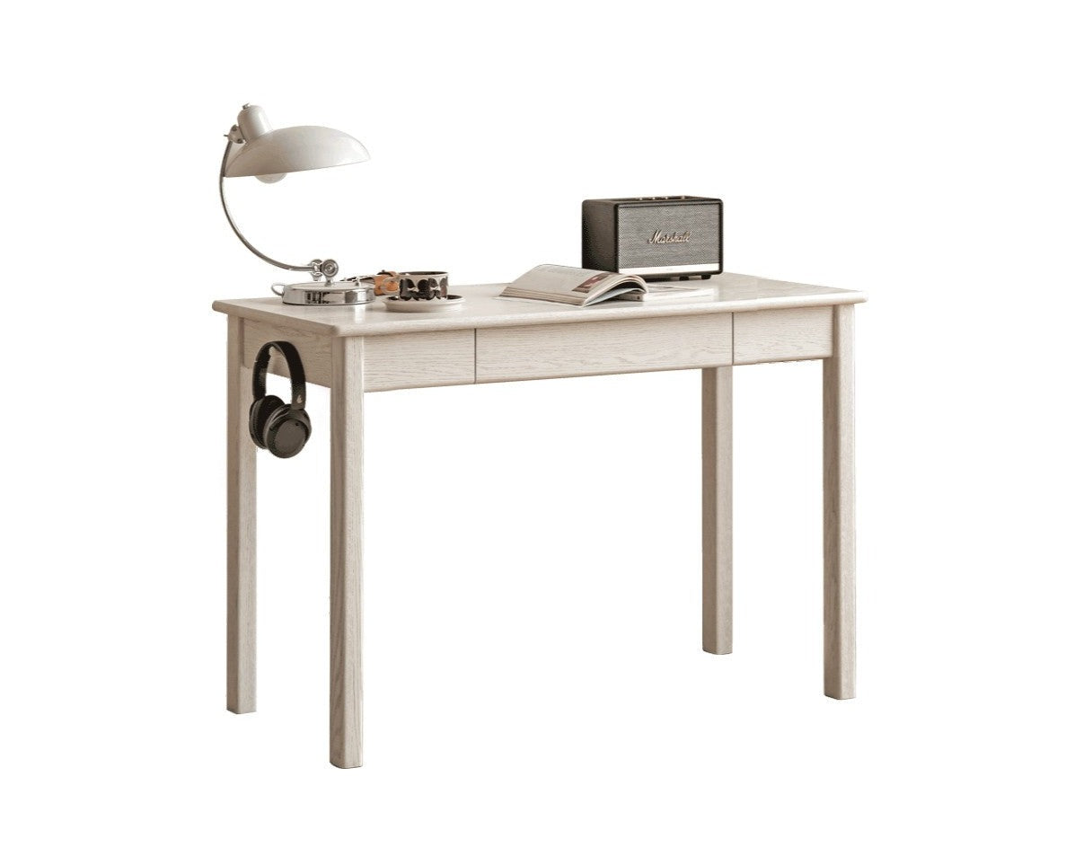 Cream style Office desk Oak solid wood-