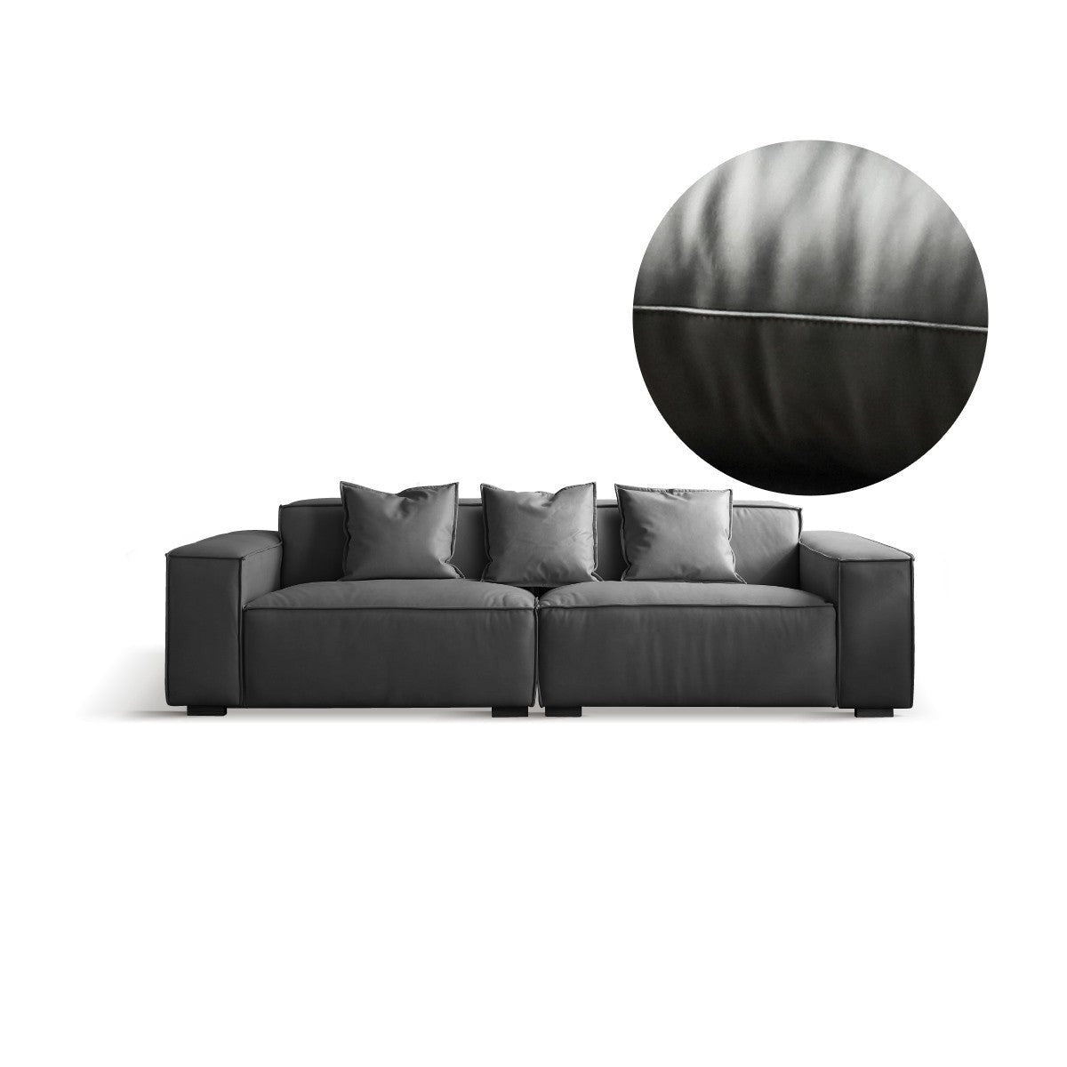 First Layer Cowhide Leather Sofa+