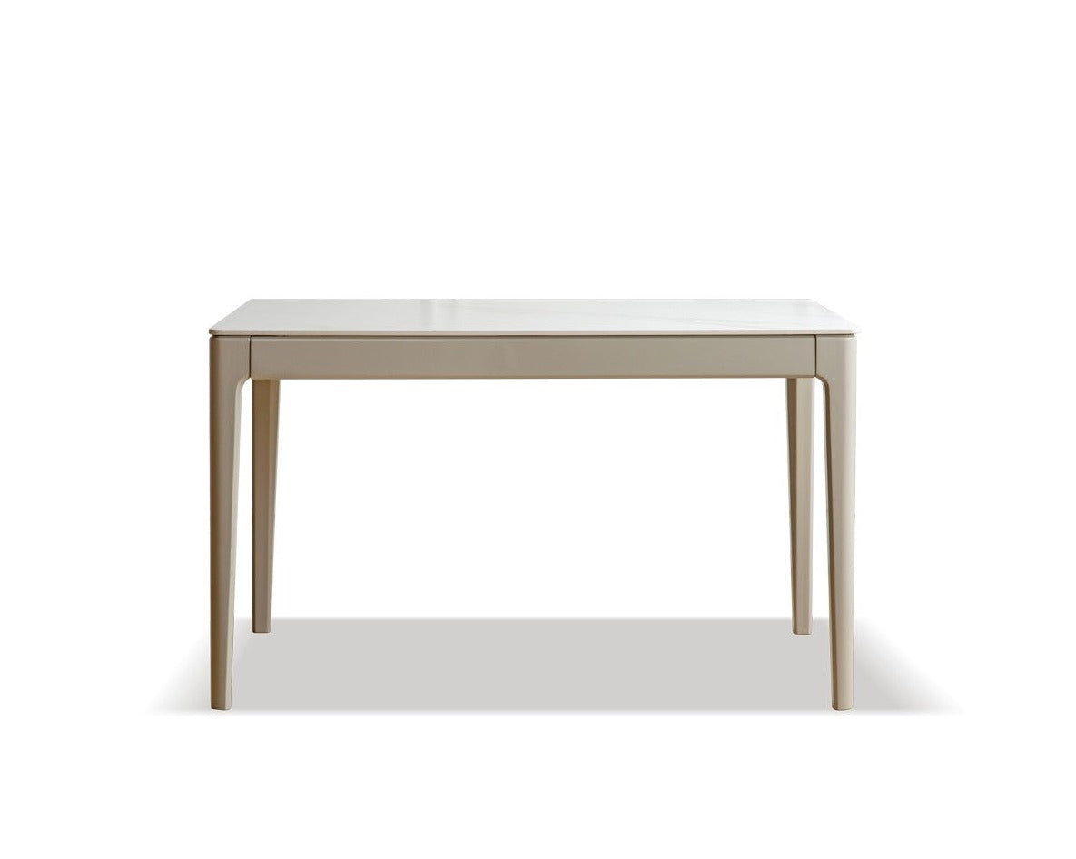 Light luxury slate dining table Poplar solid wood-