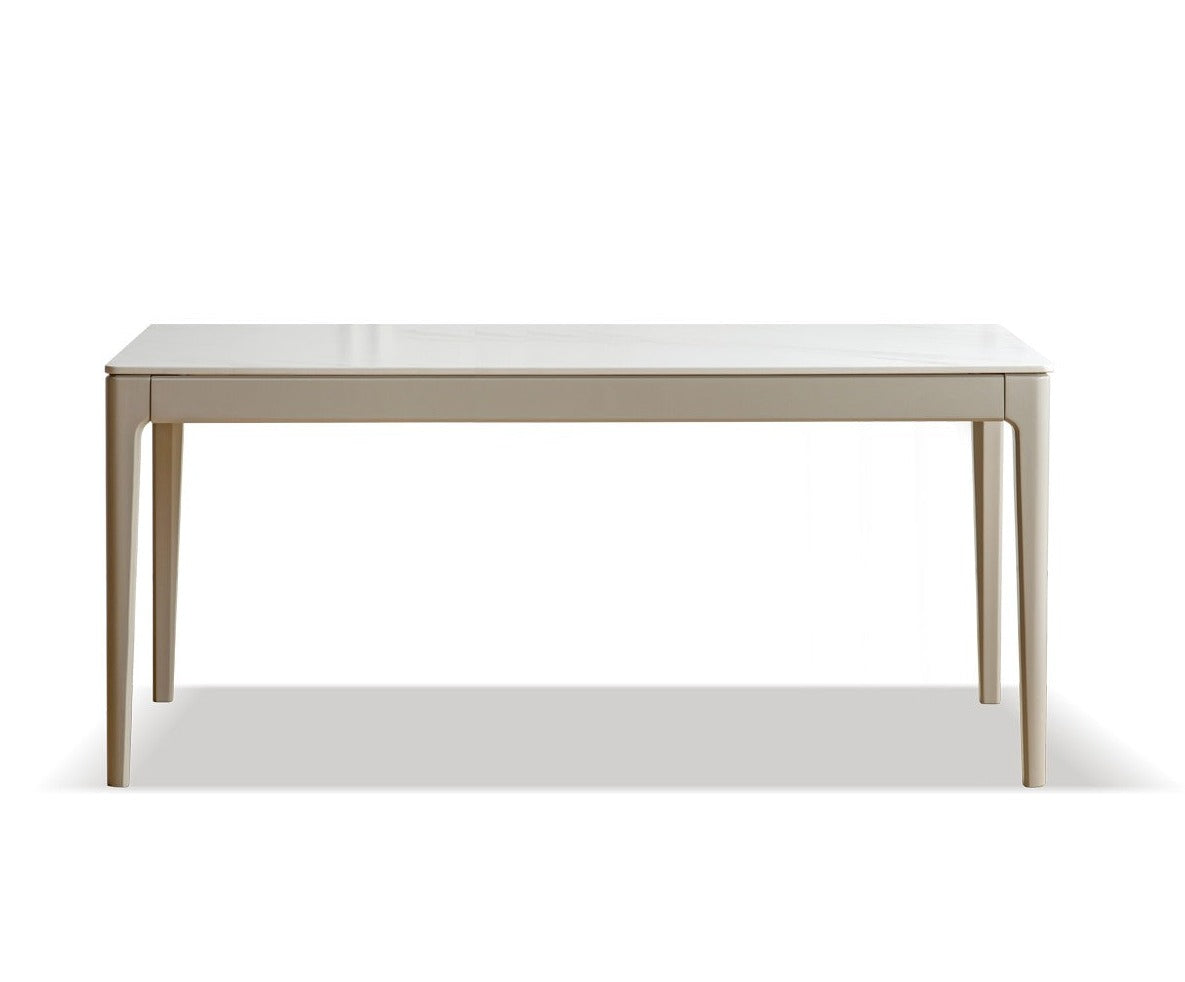 Light luxury slate dining table Poplar solid wood-
