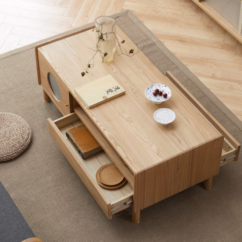 Ash Solid Wood Tea Table Nordic Style "