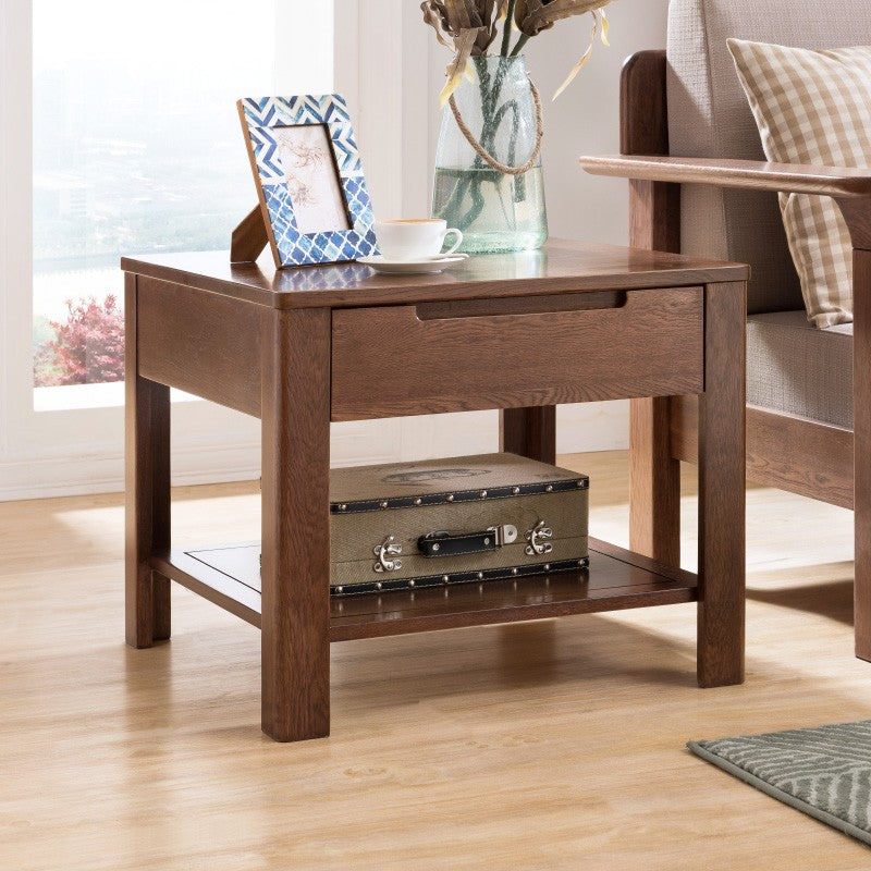 Oak Solid wood small coffee table, side table"