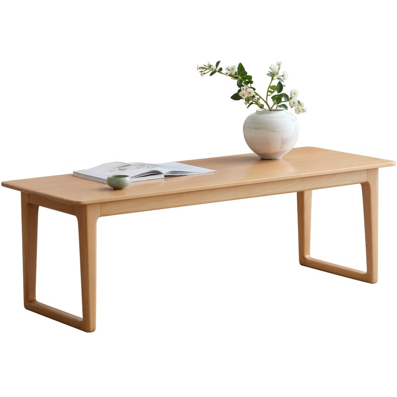 Beech solid wood coffee table ,bay window table"