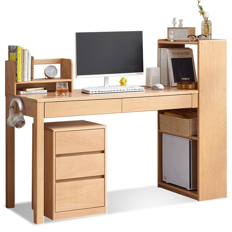 Beech solid wood multi-functional office desk combination -