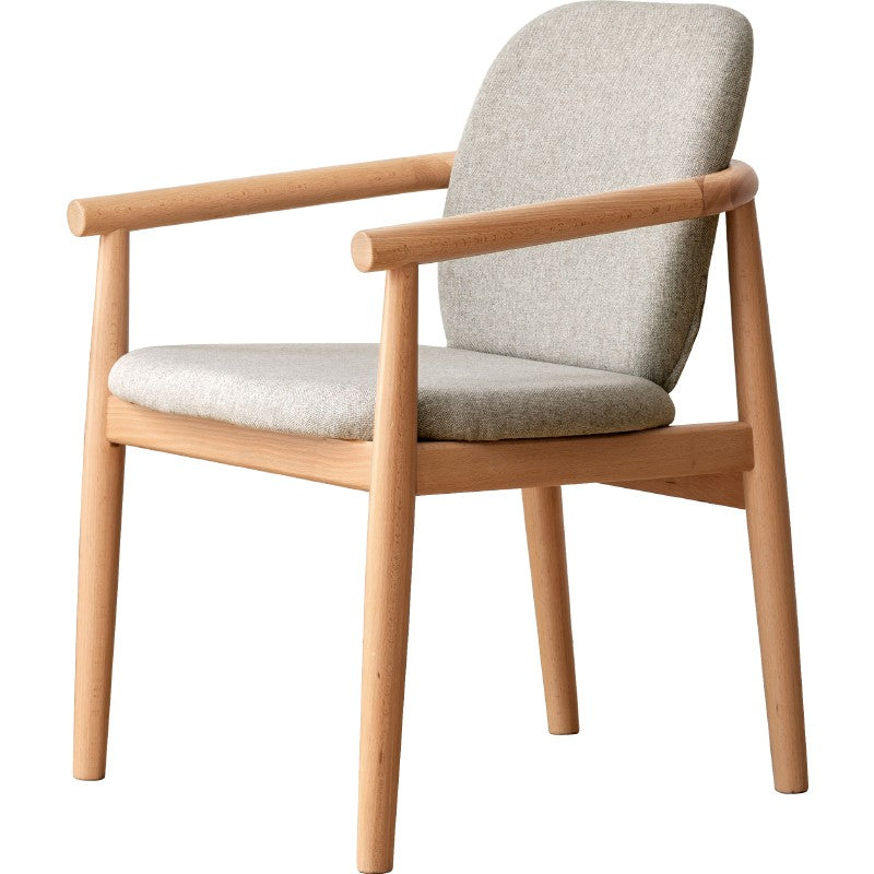 Beech solid wood armchair Nordic"