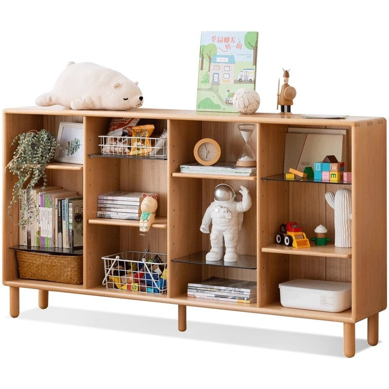 Beech solid wood bookshelf -