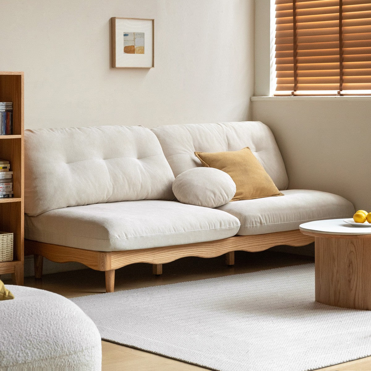 Oak Solid Wood Japanese Sofa "