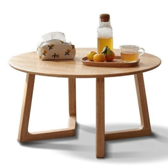 Oak solid wood Round coffee tabler-