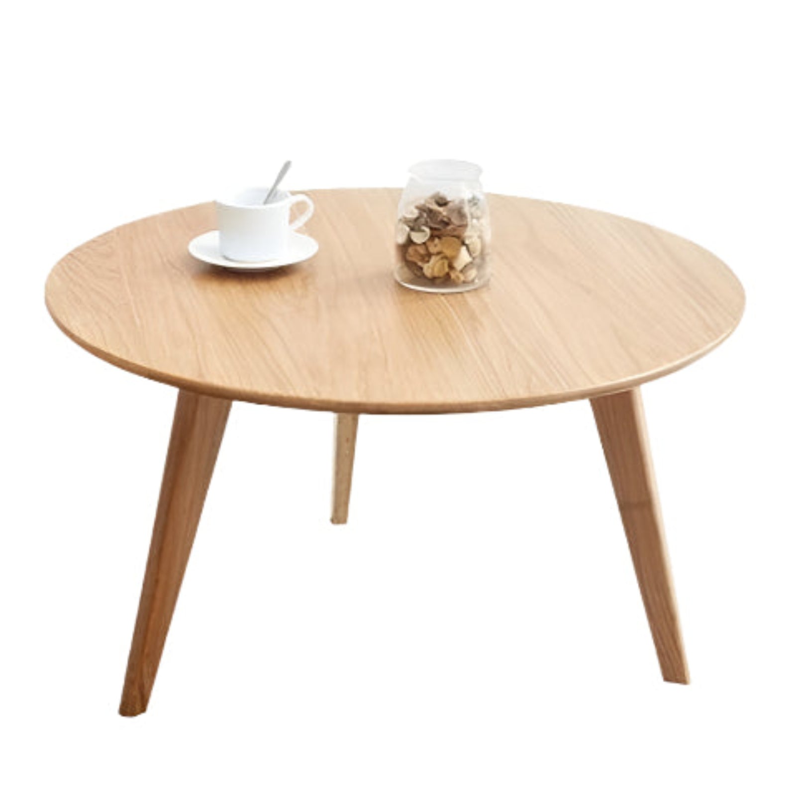 Oak, Rubberwood Solid Side Table