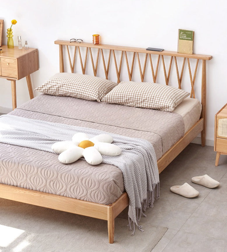 Windsor bed oak solid wood