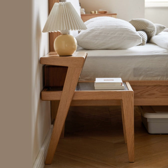 Nightstand, side table Oak solid wood"