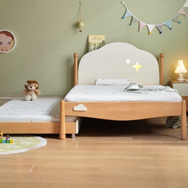 Kids bed multi-functional bunk bed Oak solid wood")