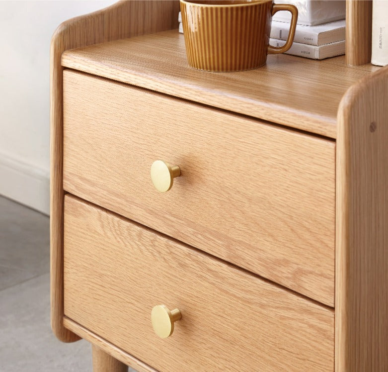 Side Cabinet, Nightstand Oak solid wood"+