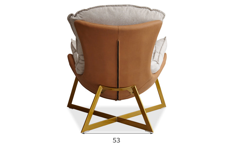 Lounge  Eggshell armchair Leather Technology cloth)