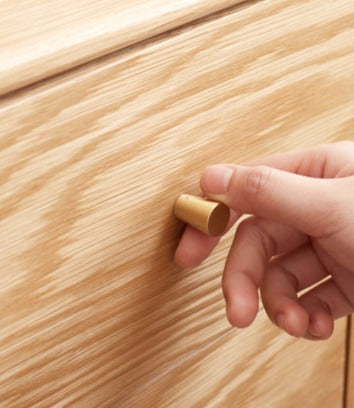 Nightstand storage cabinet Oak solid wood-