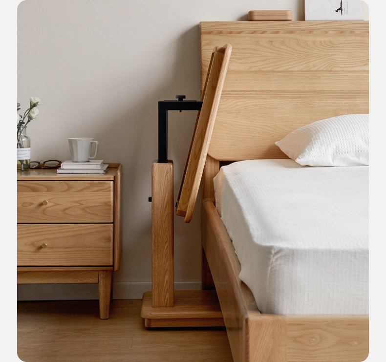 Movable queen deals bed frame