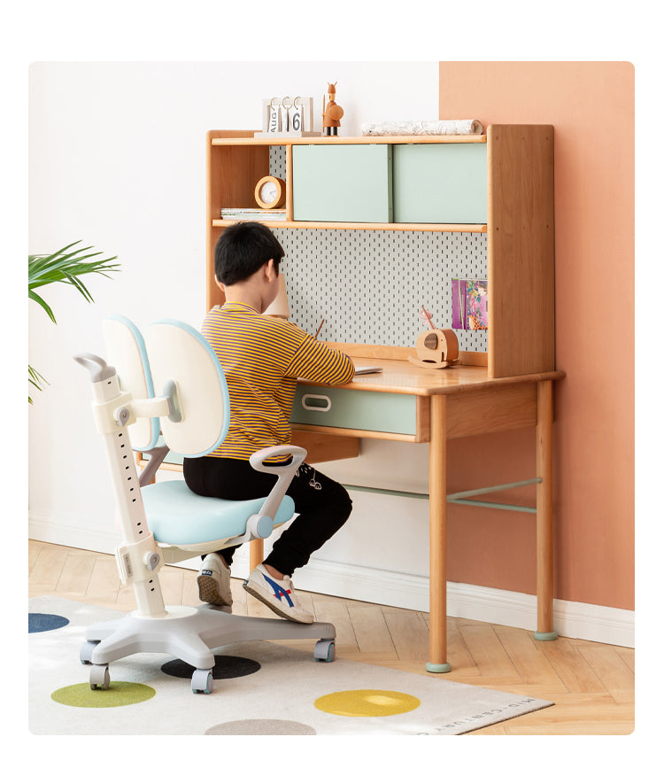Multi-functional colorful study desk with storage"