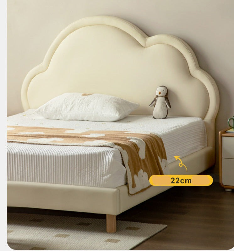Organic leather kids bed