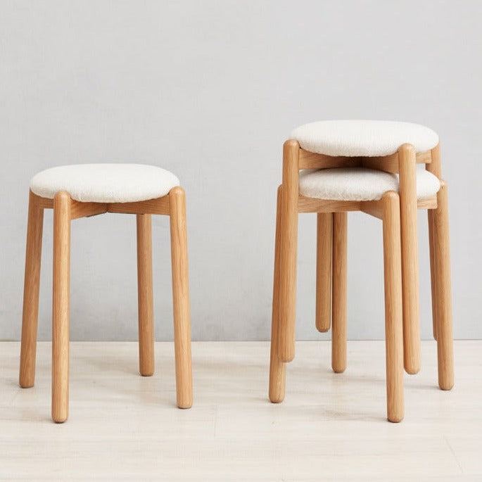 Oak, Beech solid wood Makeup stool"