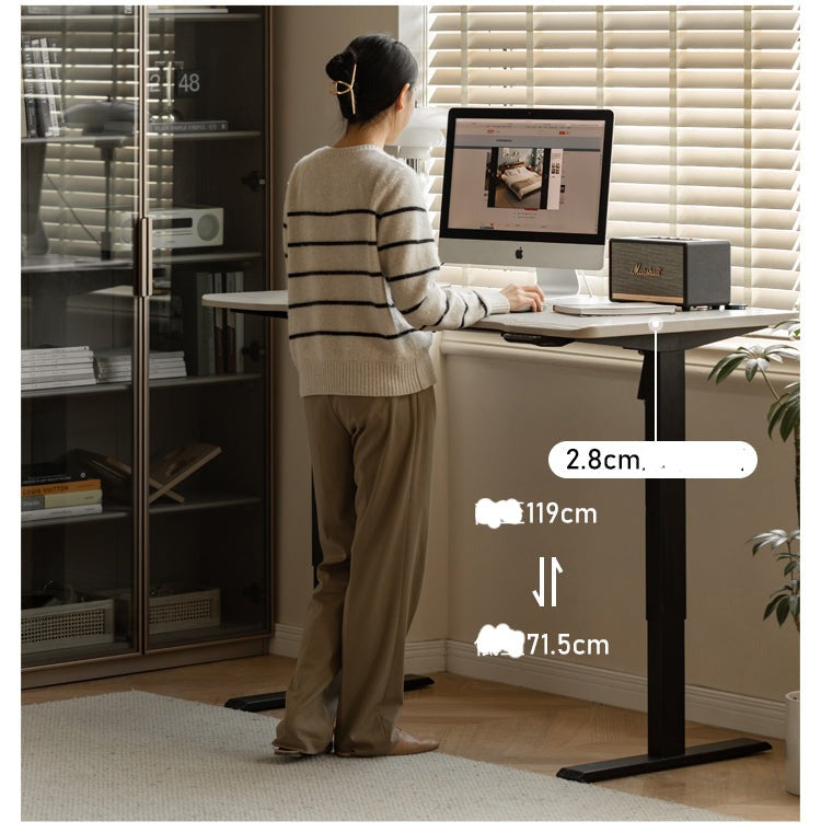 Standing desk Oak solid wood electric lift table-