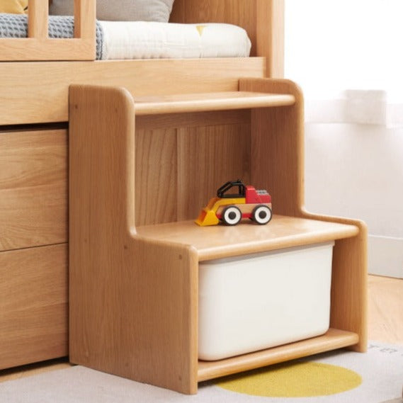 Oak solid wood Small footstool, step ladder, nightstand)