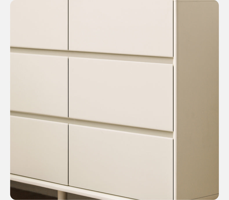Ash solid wood Cream style chest of drawers)